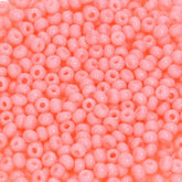 10/0 Preciosa Seed Beads Solgel Opaque Chalk Coral Pink
